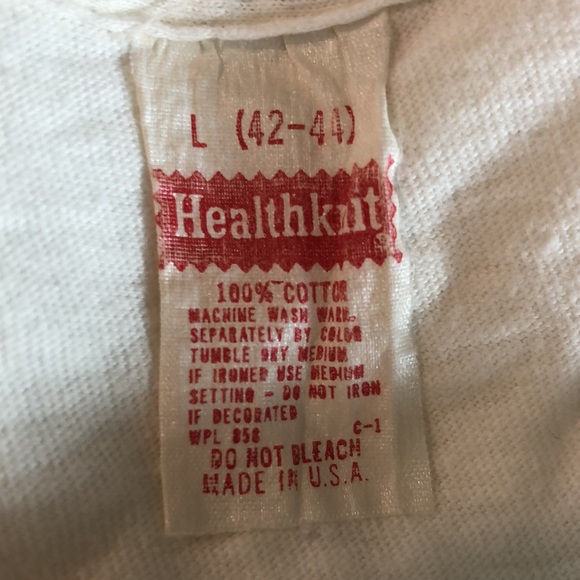 VINTAGE 70s size Large HealthKnit CORNELL SpellOut - Picture 6 of 11